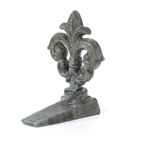 Oligsky Heavy Duty Cast Iron Door Stops, Decorative Cute Fleur