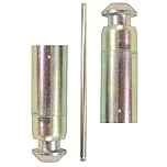 Nutfield Hardware Wheelie Trash Bin Replacement Axle 550mm - Heavy Duty / Robust Polyethylene Solid Black - Standard Household 60L / 120L / 240L Wheelie Bin