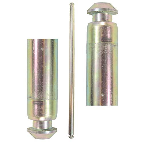 Image of Nutfield Hardware Wheelie Trash Bin Replacement Axle 550mm - Heavy Duty / Robust Polyethylene Solid Black - Standard Household 60L / 120L / 240L Wheelie Bin