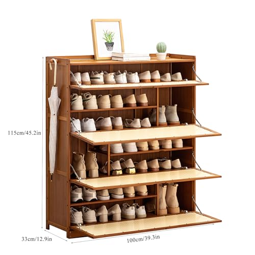 Meuble à chaussures de 33 cm de large pour gagner de la place