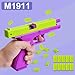Shell Ejecting Toy Gun 1911 3D Printed Fidget Pistol Toy Gun for 2 Pack,Can be Loaded but Can't be Fired,Great Gift for Girls Boys Adults Kids