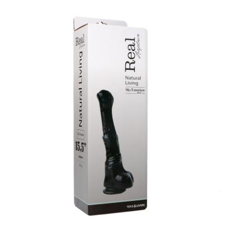 Dildo equino Black Pegaso a forma di pene di cavallo 40cm con ventosa grosso e lungo
