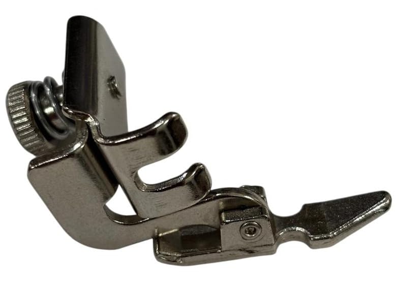 Image of ZENITH Adjustable Narrow Zipper Pressure Foot Snap on Type for Automatic Electric Low Shank Sewing Machines Suitable for Usha Janome Brother Singer etc Steel Finish (Adjustable Narrow Zipper)