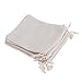 Sachets cadeau en jute avec cordons, pour bijoux ou dragées (12,7 x 17,8 cm, lot de 10)