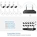 [Wireless Pro, 100ft Range] Hiseeu Wireless Security Camera System, Expandable 16CH 4K NVR, 4Pcs 3MP Night Vision WiFi Cameras Home Surveillance Outdoor, Motion Detection, 1TB HDD, One-Way Audio
