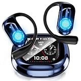 AI Language Translation Earbuds with LCD Touch Screen-Bluetooth 5.4 Real-Time Translator Headphones for 144 Languages, Fit for Travel Business Learning (APP Always Free use)