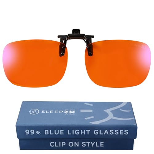 Image of Sleep ZM Blue Light Blocking & Light Sensitivity Clip On Glasses - 14 Lens Types for Comfort, Relaxation, Sleep & Relief