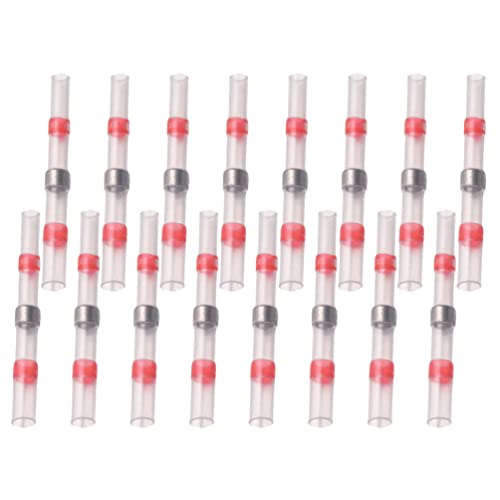 FAVOMOTO 150pcs Insulated Heat Shrink Butt Connectors Solderless Wire Connectors for Marine Car Boat Truck Wire Joint Sealing