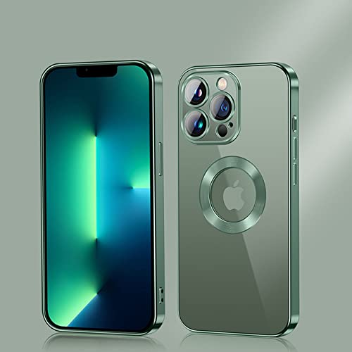 Coque iPhone 11 Pro Max évidée en placage vert foncé avec protection fine en TPU souple