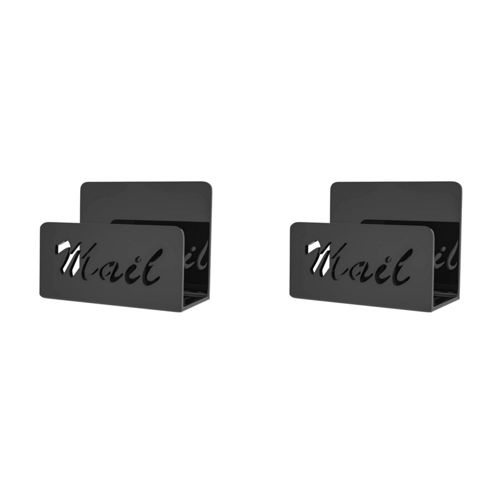 CTRLZS 2X Mail Organizer Countertop Mail Holder Acrylic Mail Sorter for Desk Envelope Holder Letter Organizer for School