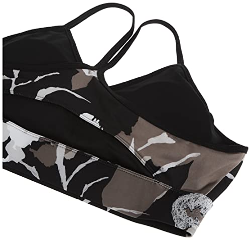 Image of Reebok Women's Satin 91% PES /9% El-Interlock-Hydrophilic Finish /Print-Digital Sublimation-Disperse Classic Workout Sports Bra