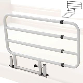 REMEDIA ONE - Sponda Letto Matrimoniale Universale Anticaduta, Sponda Letto Anziani e Disabili Ribaltabile e Regolabile - 67–105 cm