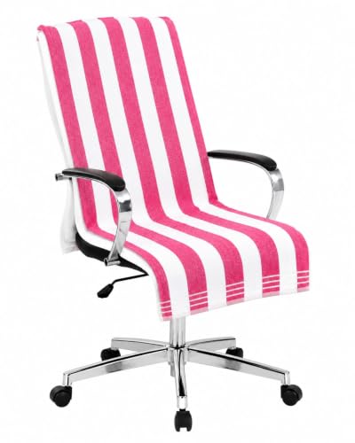 Image of ROMAN HOME Car & Office Chair Towel with 2 Tie Knots| Super Soft 400 GSM (2, red line)