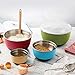 Double Wall Stainless Steel Mixing Bowls with Airtight Lids (Set of 4) Nesting Bowls for Space Saving Storage - Non-Slip Bottoms for Stability - Mixing Bowl Set For Cooking, Baking & Food Storage.