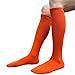 COUVER Cotton Halloween Socks - Pumpkin Socks - Fashion/Casual Knee High - Orange - 1 Pair