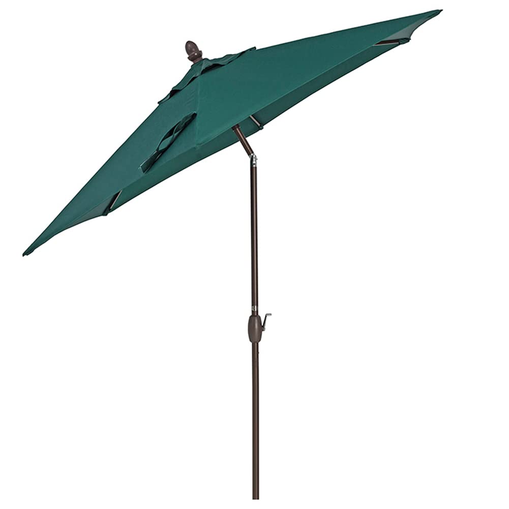 WDSOPK Garden Parasol,Green Outdoor Patio Umbrella,2.8m/9.2ft Polyester Umbrella with Tilt Adjustment and Crank,for Deck Backyard Pool Beach Market