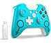 Produktbild Wireless Controller für Xbox One, Wireless PC Gamepad mit 2.4GHz Wireless Adapter Kompatibel mit Xbox One/One S/One X/Windows 7/8/10, Blau (keine Audio Jack)