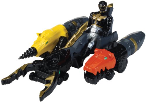 Power Rangers Megaforce Land Brothers Véhicule Zord et Ranger Noir