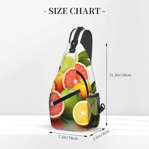 Bolso cruzado citrus fruits tipo sling para hombre y mujer miniatura 4