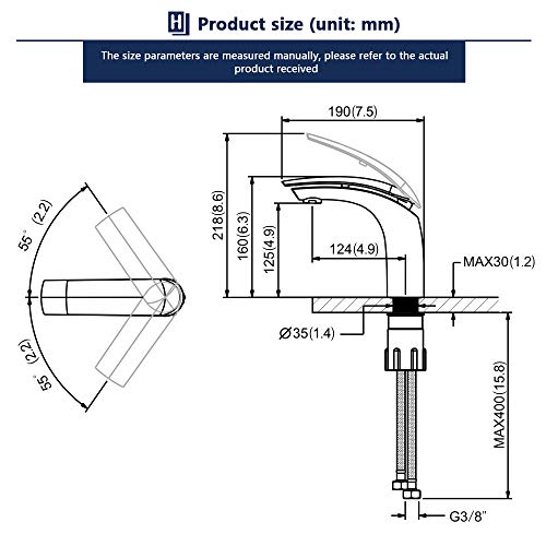 HOMELODY Rubinetto Bagno Lavabo Miscelatore Lavabo...