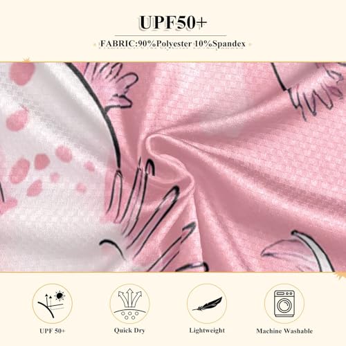 Cute Axolotl Pink Boys Rash Guard Long Sleeve UPF 50+ Boys Swim Shirt Quick Dry Shirt for 3-12 Years4