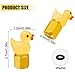 xbrtaia 4 Pack Cute Duck tire Valve caps, Glow in The Dark Tire Valve Caps, Interesting and Practical Tire Decoration, Can be Used for Cars, Motorcycles, Trucks, and Bicycles.(Yellow)