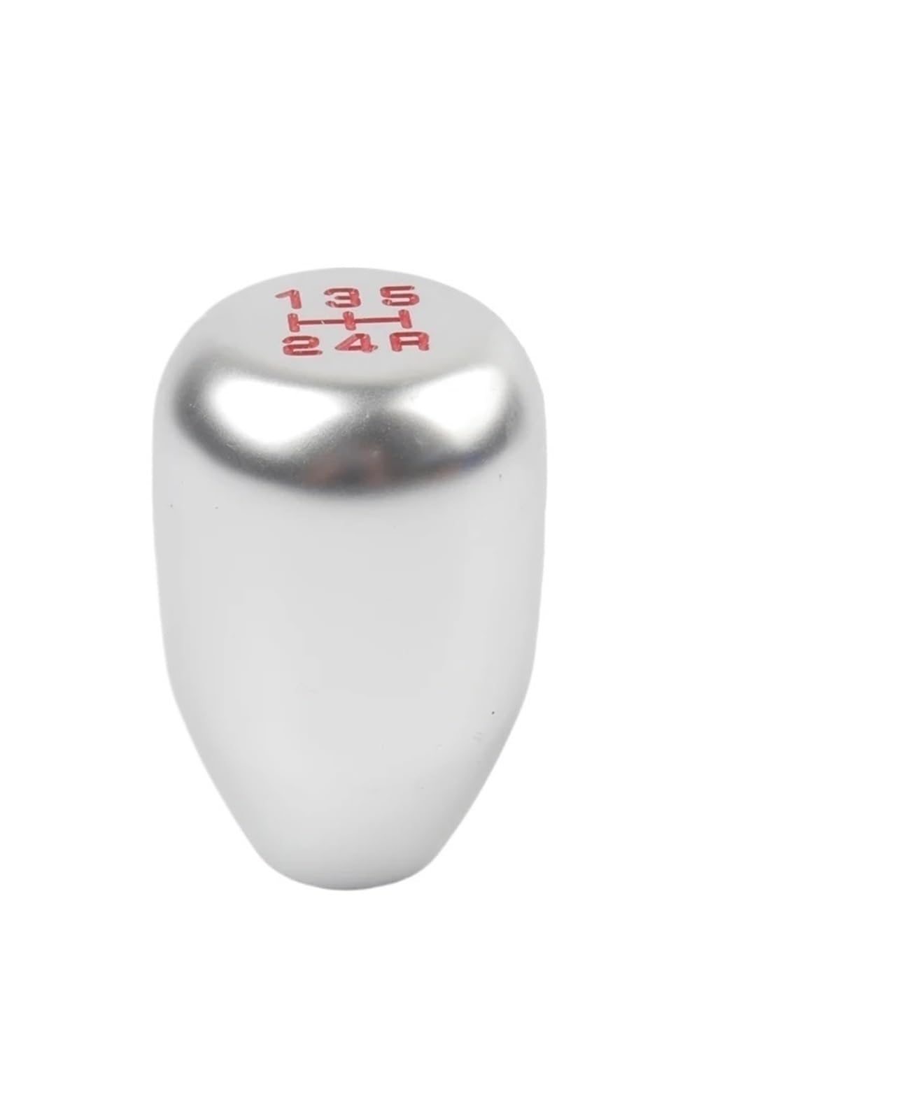 Jeocoai Car Gear knob Aluminum Alloy Universal 5Speed Car Auto Gear Shift Knob for Manual Transmission Automatic Level(Silver)