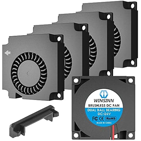 WINSINN 40mm Blower Fan 24V, Ender 3 Fan Upgrade 24 Volt Fans Blower 4010 Dual Ball Bearing, Works with Ender 3 Pro 3X CR-10S (Pack of 5Pcs) Cover