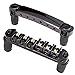 JD.Moon Roller Saddle Bridge ABR-1 Tune-o-matic Bridge Tailpiece Bridge For Les Paul Guitar (Black)