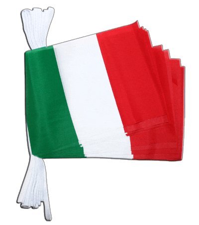 Guirlande drapeau Italie Digni de 5,9 m pour soiree pizza