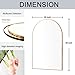 NEUWEABY Wall Mounted Mirror, Arched Wall Mirror for Bathroom, 20