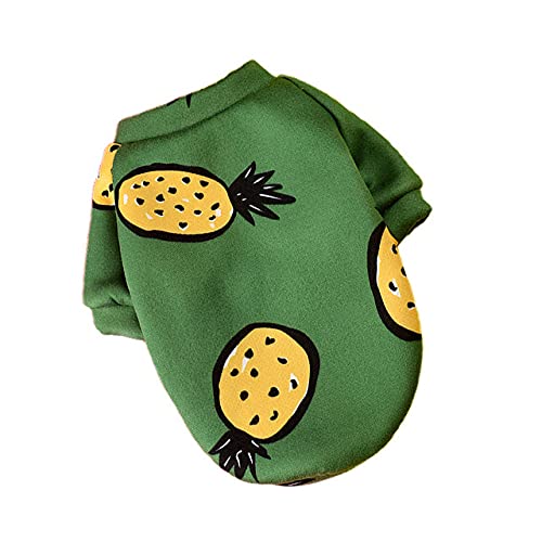 Manteau en coton pour chien veste pull imprimé ananas taille S - 2