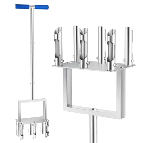 Herramienta Manual Aireadora de Césped 6 Púas Acero Inox miniatura 1