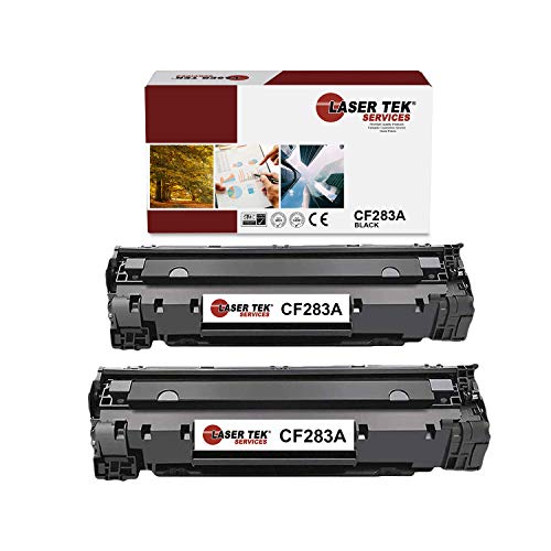 Laser Tek Services Compatible Toner Cartridge Replacement For Hp 83A Cf283A Works With Hp Laserjet Pro Mfp M125A M125Nw M126A M126Nw Printers (Black, 2 Pack) - 1,500 Pages #TOP11