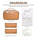 BOYATU Travel Makeup Bags for Women: Vegan Leather Cosmetic Bag Set of 3 - Large Capacity Make up Bag with Divider - Wide Open Waterproof Toiletry Organizer Bag with Handle (05-Brown)