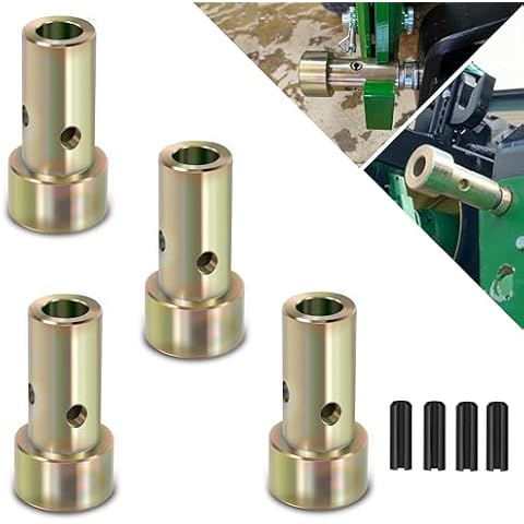 VONLX 2 Pair of Cat 1 Quick Hitch Adapter Bushings Set for Category 1 3-Point Tractors Use with Quick Hitch System Cover