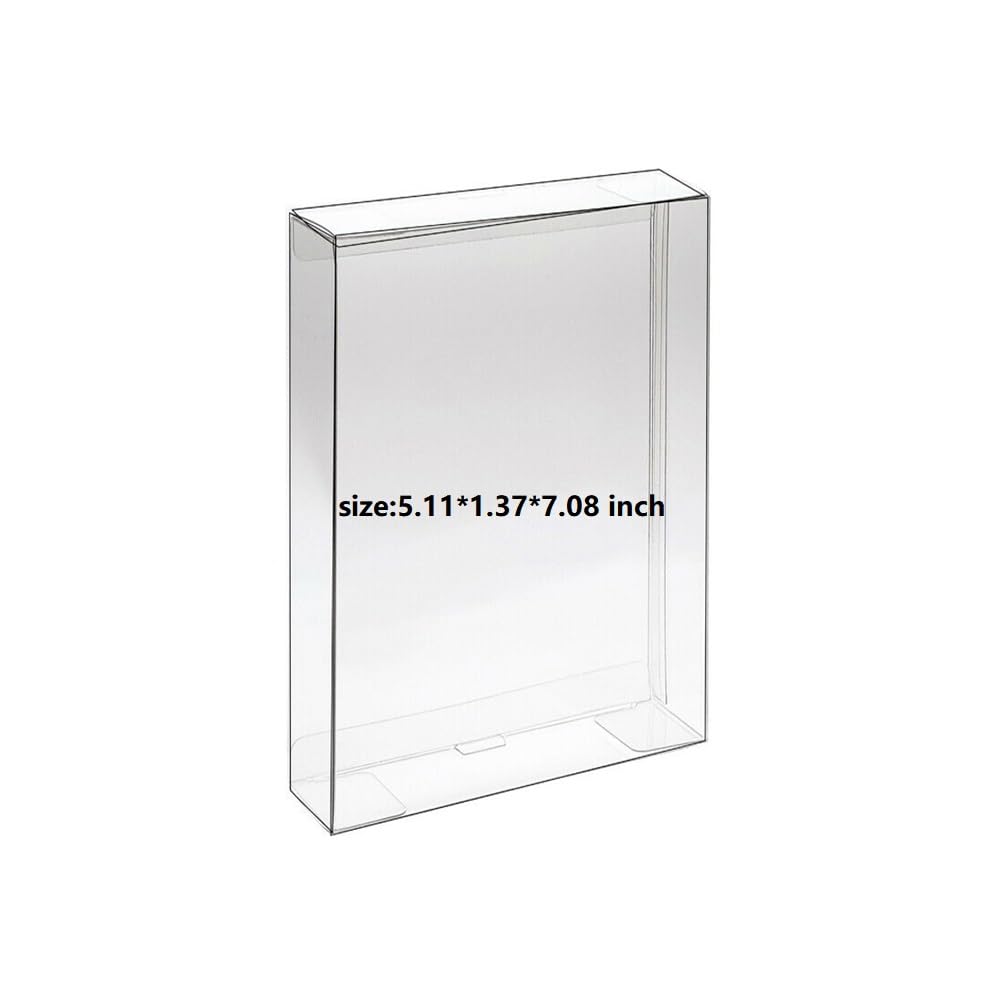 WICAREYO 20 uds. Protectores de Caja para Colección Fundas Transparentes Compatible con SNES /N64 Cajas de Juegos