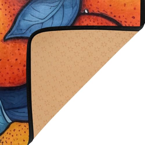 Tapete decorativo estampado naranja 78.74x50.8 cm miniatura 4