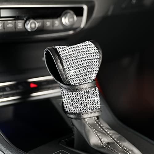 AOCISKA Universal Bling Car Gear Shift Cover,Leather Auto Gear Sh...