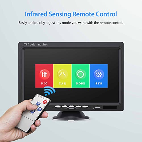 Erapta Backup Camera For Truck, 7''Hd 1080P Front & Rear View Monitor Kit, Ip69 Waterproof, Night Vision, Diy Grid Lines For Rvs, Trucks, Bus, Semi-Trailers, Pickup Ay7 #TOP6