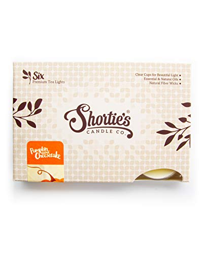 Pumpkin Walnut Cheesecake Premium Tealight Candles - Highly Scented With Essential Oils - 6 Beige Tea Lights - Beautiful Candlelight - Made In The Usa - Bakery & Food Collection #TOP1