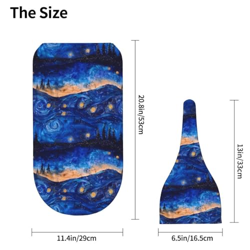 Image of Starry Sky Watercolor Starry Newborn Swaddle Blankets Hat Sets Soft Baby Receiving Blanket Swaddle Sack for Baby Shower Infant Boy Girl Gift