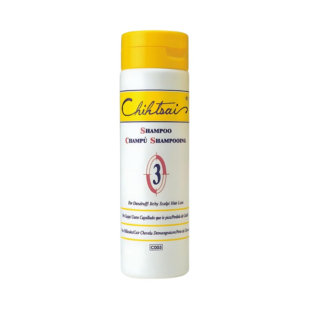 Chihtsai No.3 Shampoo for Dandruff/Itchy Scalp/Hair Loss (8.3oz/250ml) - Eliminate dandruff & flakes, Smooths itchy scalp