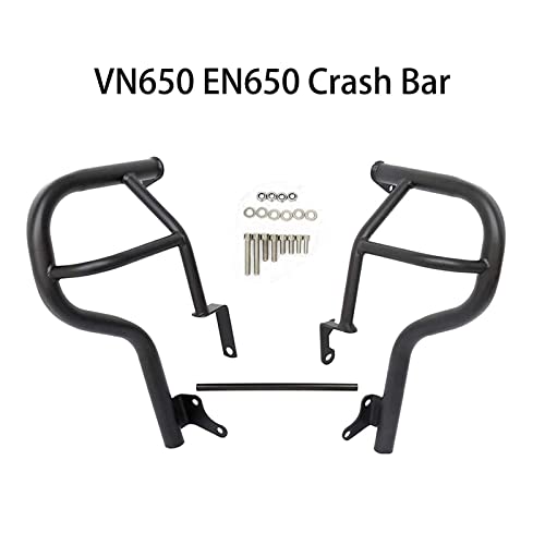 Worldmotop Highway Engine Guard Crash Bars Protector Compatible With Kawasaki Vulcan S 650 Vn650 En650 2015 2016 2017 2018 2019 2020 2021(For Vn650 Crash Bar) #TOP1