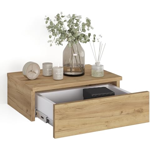 KOMTO Monaco Hängender Nachttisch mit Schublade