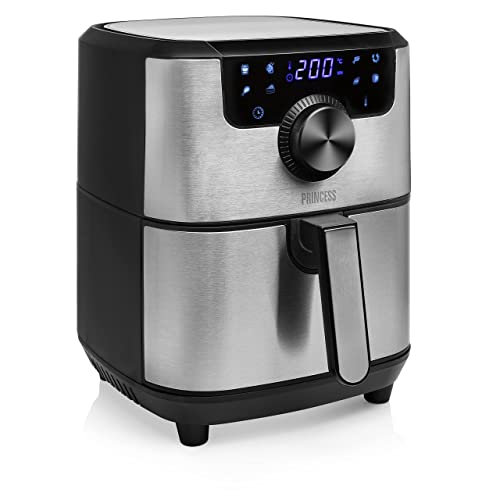 Princess 182033 Digital Airfryer Deluxe – Inhoud 4.5 liter - Roestvrijstaal, Zilver - Afbeelding 3