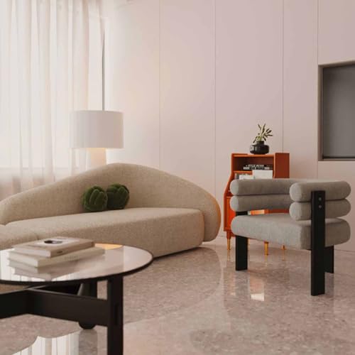 KIBONCY Nordic Moderna Simple luz de Lujo Neta de celebridades de la Silla de Ocio Grey
