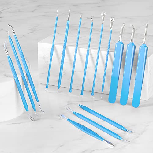 Blackhead Tool Kit, Blackhead Remover Comedone Acne Extractor Tools, Skin Care Tool, Professional Sharp Stainless Skin Blemish Removal Pimple Tools with Metal Case - Thumbnail 7