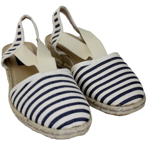 Espadrilles compensées à rayures parfaites pour vos sorties d'été