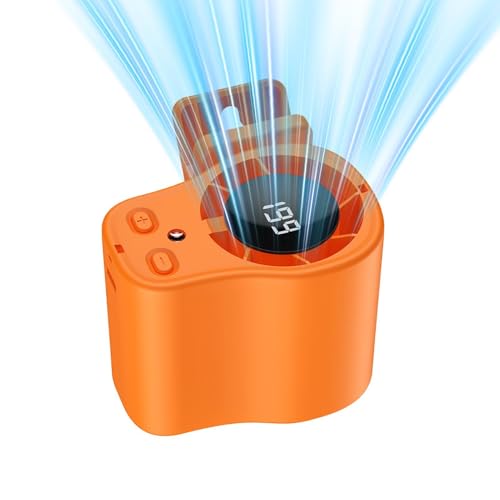 Ventilador Portátil Con Clip - Refrigeración Con Pilas | Ventiladores Automotrices Con Clip De 199 Velocidades Con Pantalla LED Para Acampar En El Lugar De Trabajo, Soplador Personal Giratorio De 360